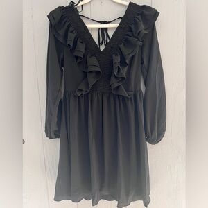 She + Sky NWT Black Textured Dress SMALL